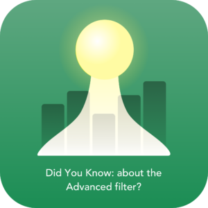 About the Advanced filter